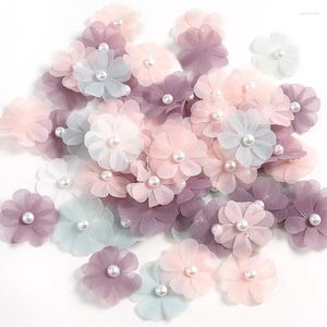 Decorative Flowers 20Pcs Artificial Rose Fake DIY Bridal Clothing Crafts Decor For Home Wedding Decoration Cake Gift Accessories