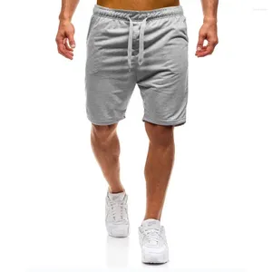 Shorts masculinos homens casuais capris esportes calças de corrida verão moda sólida moda confortável praia fina picante de moletom