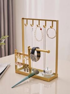 Kitchen Storage Creative Jewelry Rack Iron Hooks Key Earrings Necklace Porch Multi-functional