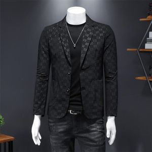 New 2024 Luxury Designers Fashion Letter Printing Mens Blazers Cotton Linen Fashion Coat Designer Jackets Business Casual Slim Fit Formal Suit Blazer Size M-5XL