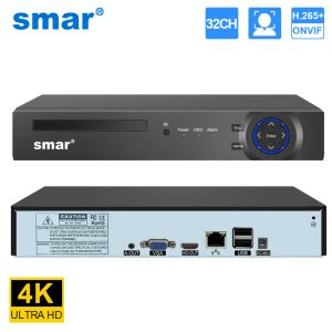 Регистратор Smar 32CH 4K 8MP Security Video Recorder H.265 CCTV NVR Аудиозапись обнаружение поверхности лица ONVIF для 8MP 5MP IP -камеры XMEYE