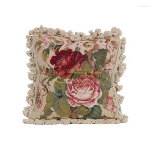 Pillow Needlepoint Floss Hold National Woven European Oriental Embroidery For Leaning On Of The Victorian Style