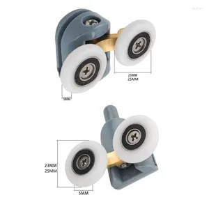 Bath Accessory Set Adjustable Cabins Pulley Shower Door Rollers Runner Wheels Bathroom Pan Glass Sliding Pulleys Upper Bottom