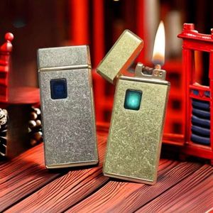 Ny Creative Oil Electric Blended Cerogene Lighter Type-C laddning Intelligent Touch Induktion båge tändning USB-tändare röker