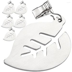 Table Cloth 6 Pcs Stainless Steel Tablecloth Clip Clamps Picnic Tables Outdoors Metal Weights Holding Party Clips Hangers