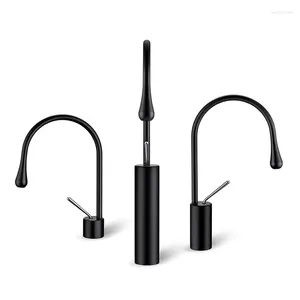 Bathroom Sink Faucets Faucet Set And Cold Mixer MaBlack Designer With 2 Plumbing Hoses Washroom Toilet