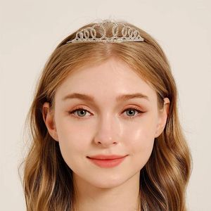 Saç Aksesuarları Süslü Doğum Günü Partisi Tiaras ve Taçlar Çocuklar Rhinestone Head Band Müce