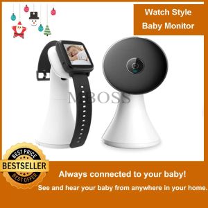 Laddare trådlös videoklocka Baby Monitor Portable Shock Vibration Baby Nanny Cry Alarm Camera Night Vision Temperaturövervakning