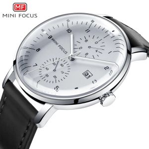 Uhren minimalistische Uhren Herren 2020 Design für Männer neue Lederband Quarzkalender Business Casual Water of MINI Focus