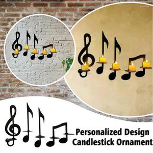 Candle Holders Creative Music Left Holder Decoration Candlelight Dinner Metal Ins European Wedding Birthday
