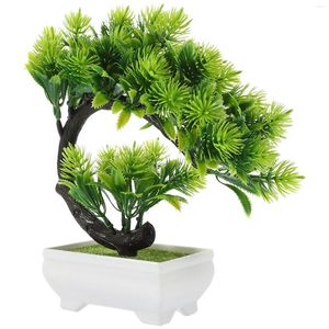 Fiori decorativi in vaso bonsai ornamento falso artificiale