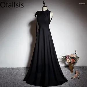 Платья для вечеринок ofallsis черное вечернее платье для женского банкета.