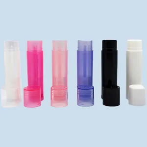 Förvaringsflaskor 100 st/pack 5g 5 ml tomma läppglansrör läppstift burkar rörlock container resor makeup verktyg kosmetiska behållare