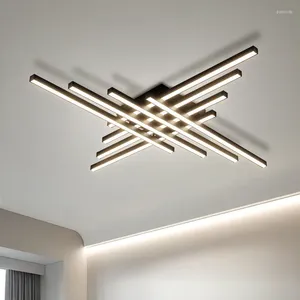 Ceiling Lights Modern Cross Strips Led Lamp Living Dining Room Chandelier Lighting Nordic Home Decor Bedroom Kitchen Bar