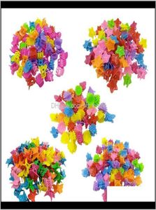 100pcllots mieszane kolory Dziewczyna Butik Mini Heart Paw Butterfly Kształt KLIPY Śliczne Barrettes4656898