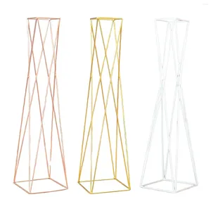 Vase Road Guide Flower Stand Rekwizy geometryczne metalowe podłogę na imprezy Festiwal Party House Party Wedding