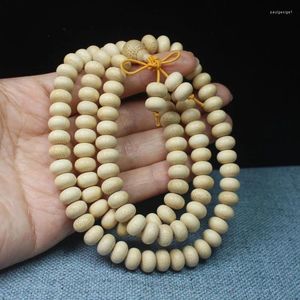Strand Golden Silk Bamboo Abacus Beads 6 9 Fish Roe Pattern Bracelet