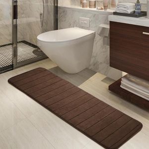 Tappeti 120x40 cm Matro da bagno super assorbente tappeti non slip da bagno morbido pavimento in memory da letto dosaggio tappeto