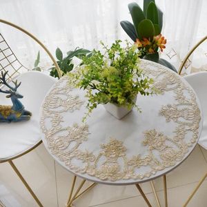 Table Cloth Lace Round Tablecloths For Dinner Cover Romantic Decor FG1401