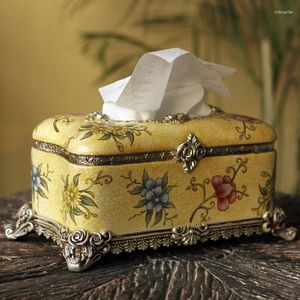 Adesivi per finestre in stile europeo Luxury Rettangular Paper Skix Box El Villa Decoration