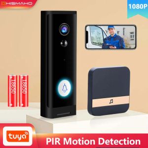 Doorbells Tuya 1080P Doorbell Camera Indoor WiFi Wireless Door Bell Security Protection Smart Home Video Surveillance CCTV Two Way Audio