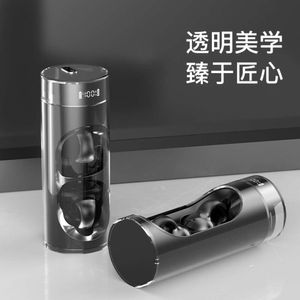 New WF-2 Earclip Bluetooth Earphones with Rotating Transparent Spacecraft, Long Range, High Sound Quality, Private Model Universal