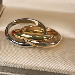 3mm 4mm 5mm 6mm Titanium Steel Silver Love Ring Men and Women Jewelry Gold Gold For Lovers Casal Rings Presente com broca 1161