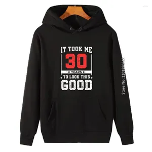 Erkek Hoodies 30. Doğum Günü 30 Yıl Otuzlu Otuz Eski Moda Sweatshirts Kalın Sweater Hoodie Kış Giysileri