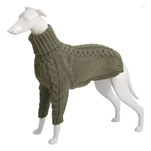 Hundkläder vinterfärg turtleneck varm tröja whippet italienska greyhound kläder bellington poodle