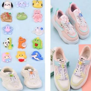 Kleiderbügel elastischer fauler Schnürsenkel Dekoration Cartoon Schuhkrawatte Fixer Spring Clip Schnalle Kinder Baby Kinder Erwachsener