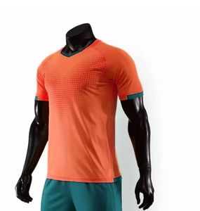 Wholesale Soccer Uniform With Custom High Quality Soccer Jersey 100% Polyester Soccer Uniform Trending Football Uniform orange