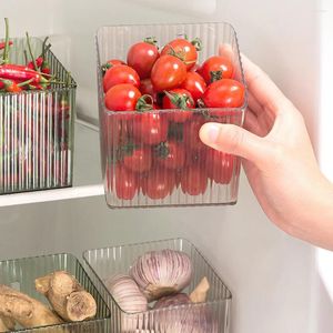 Garrafas de armazenamento 4pcs geladeira lateral caixa de porta alimentos frescos para o organizador de geladeira multifuncional de cozinha organizador de geladeira