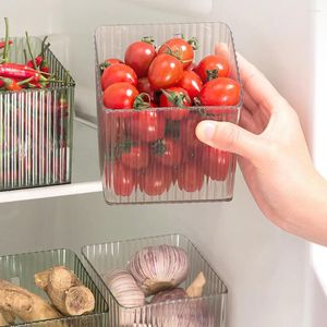 Storage Bottles 4pcs Refrigerator Side Door Box Food Fresh-Keeping For Kitchen Multifunctional Wall Fridge Organizer