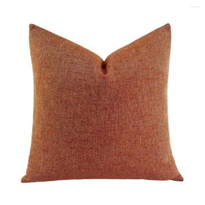 Pillow Hinyeatex zeitgenössischer Festkörpertextur Dekoratives Sofa Weicher Ziegelroter Abdeckung 45x45 cm 1 Stück Packung
