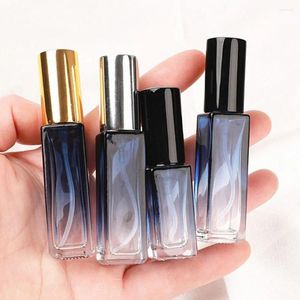 Storage Bottles Portable Empty Glass Atomizer Perfume Spray Bottle Refillable Dispenser Travel Cosmetic Sample Vials 5/9ML