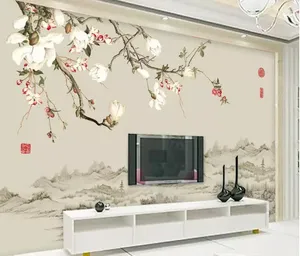 Wallpapers CJSIR 3D Po Wallpaper Orchid Mural Bedroom Living Room Sofa TV Background Wall Flower Behang Papel De Parede