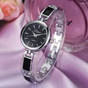 Wristwatches Fashion Ladies Bracelet Watch Women Clock Zegarek Damski Stainless Steel Rhinestone Quartz Wrist Relogio Feminino