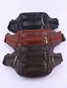 New Men Leather Hip Belt Fanny Pack Bolsa Sling Sling Bag Wallet Burse Holder2748169