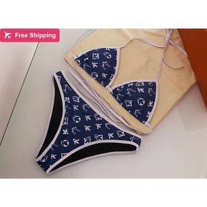 Designer Sexy Bikini Set 2024 Nuovo Fashion Famous Swimsuit Women Vintage Thong Cover Up Set da donna Stampare costumi da bagno Summer Beach Wear Swimming Suit 66888