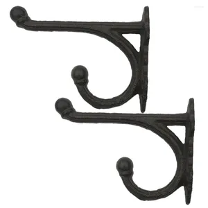 Hooks 2 Pcs Clothes Rack Vintage Wall Hanger Hat For Hats Hangers Display Decorative Coat Kitchen Bathroom