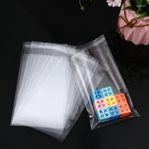 Gift Wrap 100pcs 9cm Width Clear Self-adhesive Sealing Plastic Bags Jewelry Packaging Bag Candy Packing Resealable Cookie Opp 88