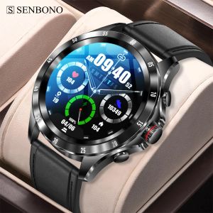 Relógios Senbono 2022 New HD Screen Smart Watch Men Women Sport Fitness Bluetooth Call Watch Men SmartWatch para Xiaomi iOS Android Phone