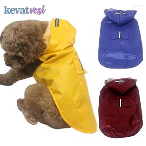 Dog Apparel S-6Xl Raincoat Waterproof Pet Jacket Raincoats For Small Medium Large Dogs Rainwear Clothes With Reflective Stripe