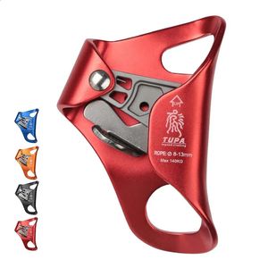 Árvore do peito da liga de alumínio Ascender Rocha Árvore do arborista Rappelling Equipment Equipamento Clampo de corda por 8 a 13 mm de corda para escalar 240325