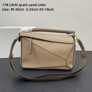 10A Mirror quality Calfskin Designer Bags puzzle bag Women Lady Vintage Retro Patchwork geometry Handbags Straps Crossbody shoulder Tote Purse Genuine Leather