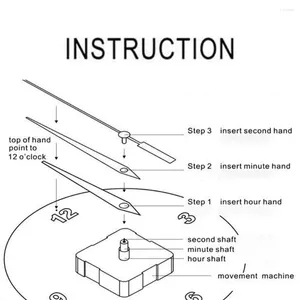 Duvar saatleri diy kuvars pille çalışan saat parçaları elektrik kutusu saniye el çevre dostu