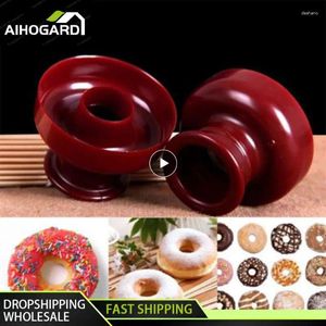 Baking Tools Plastic Doughnut Cake Maker Mold Home Party Desserts Cutter Fondant Cutting Donut Mould Pastry Dough Process