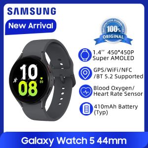 Saatler Samsung Galaxy Watch 5 44mm Akıllı Saat 1.4 '' Süper AMOLED SCRECE KAN OKİMEN KALP ANIZ SENSÖRÜ 410mAH Bataryalı GPS WiFi