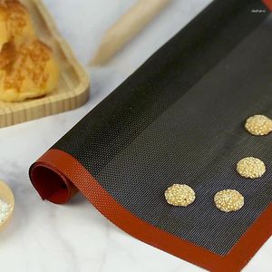 Bakningsverktyg Icke-stick Perforerad silikonmatta värmebeständig ugnsark kakbröd macaron baksida kök tillbehör verktyg