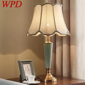 Lampade da tavolo WPD Lampada per ceramica contemporanea in stile americano soggiorno camera da letto scrivania leggera el ingegneria decorativa